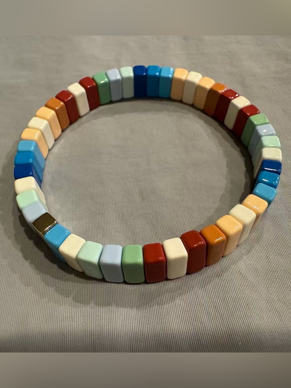 Roxanne Assoulin Rainbow Brite Bit X Bit Colorful Stretch Bracelet *NEW*